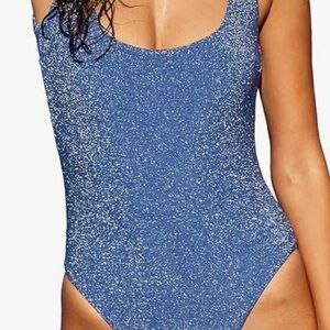 Shimmering Blue Women's One-Piece Swimsuit